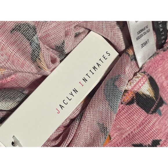 Jaclyn Intimates Pink Halloween Gnome Pajama Pants Womens Large Soft Poly Blend - Picture 8 of 9